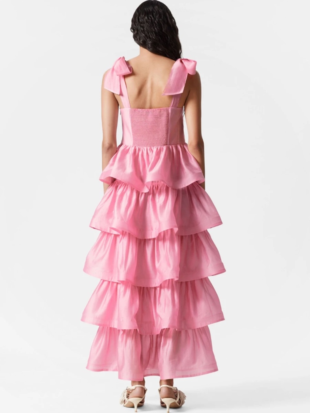BNWT & Other Stories Yellow Floral Tiered Ruffle Maxi Dress - Picture 6 of 9